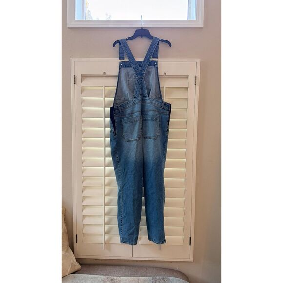 Motherhood Maternity Stretch Denim Overalls Size S - 26" Inseam - Picture 2 of 3